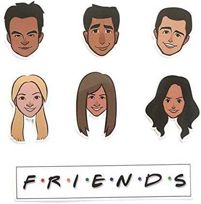 36 Pcs Friends Graffiti Stickers for Kids DIY Luggage Laptop Skateboard Car Bicycle Waterproof Stickers