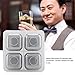 Cooling Stone for Beer, Reusable Stainless Steel Ice Cubes Set Cooling Cubes Chilling Rocks with Tong for Whiskey Vodka Wine Beer and All Drinks (Color : #1)