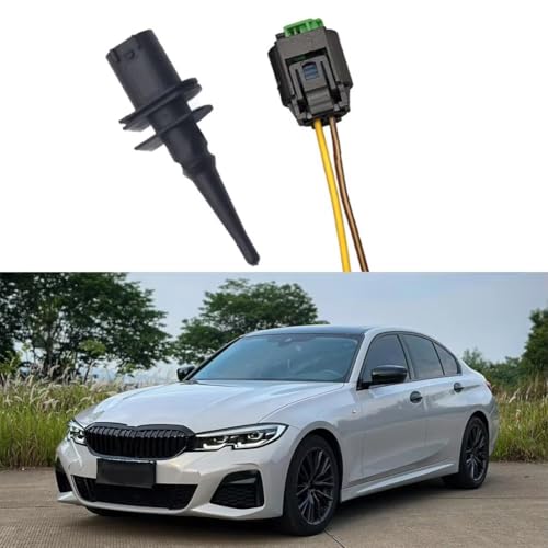 Sensor temperatura exterior BMW E46 E39 X5 con cable conector de repuesto clima 4