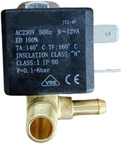 JYZ-4P Normally Closed 3mm N/C 2/2 Way AC 230V G1/8" 6Bar Brass Steam Pump for Irons,steam mop,Garment Steamer Coffee MAYAIYIN