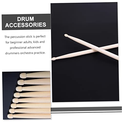 2 pares de baquetas de madera para batería para principiantes miniatura 6