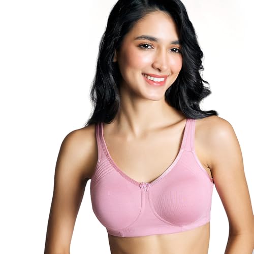 Image of NYKD NYB169 Cotton Non Padded Non Wired Encircled Shaping Bra Full Coverage Side Lift (Plus