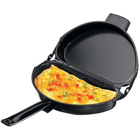 Nonstick Omelet Pan, Made of Durable Steel with a Teflon Coating, 10 ¾” Dia. Cover