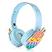 VOFOLEN Cuffie On-Ear Senza Fili Pop Push Bluetooth, Cuffie Stereo Bluetooth Senza Fili Con Bolle Pop Unicorno Blu Per Cellulare Tablet Pc, Cuffie Con Cancellazione Del Rumore E Rilascio Di Stress