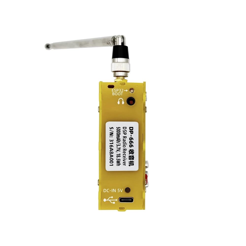 DP-666 TEF6686 Radio 5000mAh Haute Sensibilité Pleine Bande FM AM FM Récepteur Radio à Ondes Courtes avec Antenne Blanc