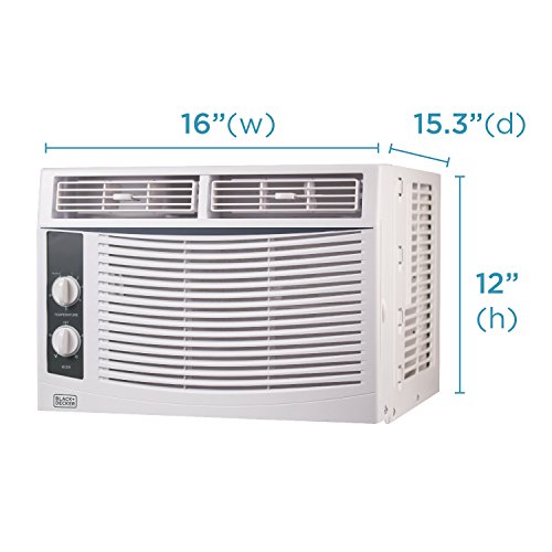 BLACK+DECKER BWAC05MWT 5,000 BTU Mechanical Window Air Conditioner