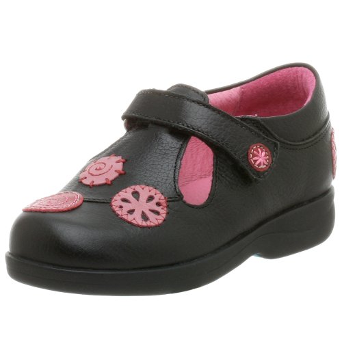 umi Toddler/Little Kid Gingersnap Hook-And-Loop T-strap,Black,28 EU (US Little Kid 10.5 M)