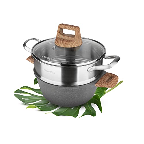 Pentola A Vapore 3 Strutti In Acciaio Inox – 2 Piroscafi + Padella, Compatibile Con Induzione E Lavastoviglie