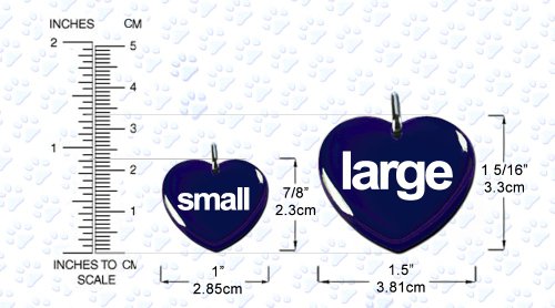 Dog Id Pet Tag I Am Deaf I Hear With My Heart (Regular 1.00") #TOP2