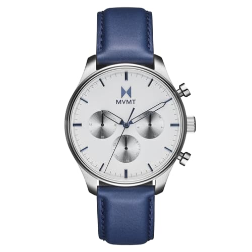 Image of MVMT Men's Airhawk - Pilot Watch - Military Analog Wristwatch - Aviator - Minimalist Water-Resistant 5 ATM /50 Meters Timepiece - Interchangeable Watch Bands - 42mm