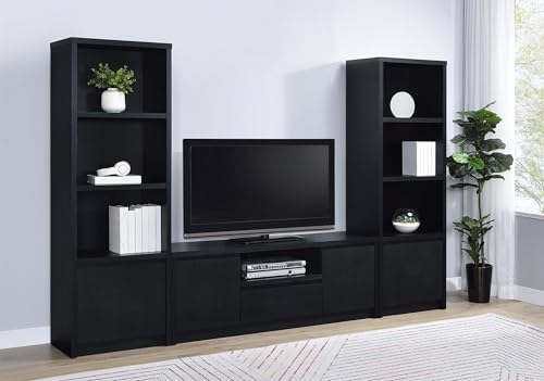Image of Coaster Home Furnishings Winfield 3-Piece Entertainment Center 60-Inch Tv Stand Black