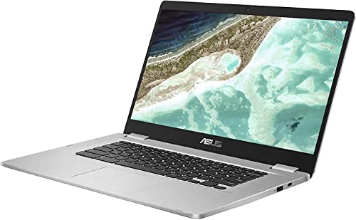 ASUS Chromebook C523, 15.6" FHD NanoEdge-Display with 180 Degree-Hinge, Intel Celeron N3350-Processor, 4GB LPDDR4-RAM, 64GB Storage, Chrome OS, Silver, Laptop-Sleeve Protector, C523NA-IH44F - Image 5