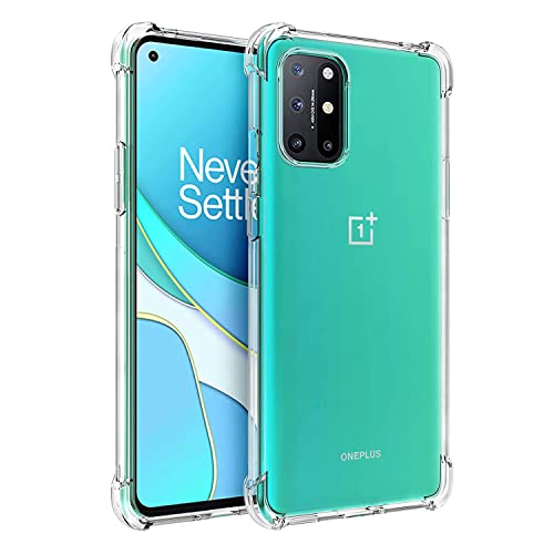 Image of Case Creation Brand - Mobile Cover for Oneplus 8T (Soft & Flexible Back Case), Transparent
