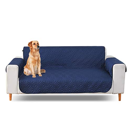 PETCUTE Housses de canapés 2 Places Couvre canapés Protecteur de canapés Protège Canapé matelassée Anti-dérapante Housse canape Cover