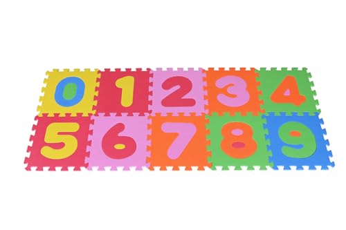 Knorrtoys 21001 - Puzzlematte 10-tlg. – Spielmatte Kinderspielteppich Spielteppich Schaumstoffmatte Matte bunt