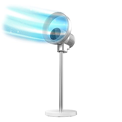 Cecotec Ventilador y Purificador de Aire sin Aspas TotalPure 2in1 MoonStyle. 35 W, Motor DC, Tecnología Bladeless, Oscilación, Control por Wifi, Táctil, Mando y Temporizador