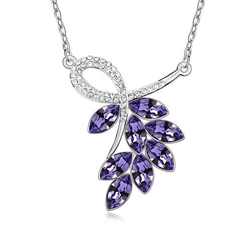 Preisvergleich Produktbild JMZDAW Halskette Anhänger Kristall Halskette Beauty Schmuck Anhänger Schlüsselbein Kette Zubehör