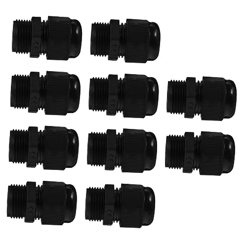 LIFKICH 50pcs Waterproof Weatherproof Wire Connectors Cable Glands Easy Install Nylon Cable Gland Joint