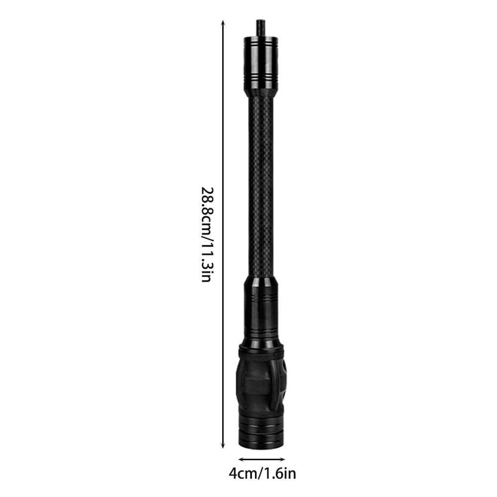 MiOYOOW Stabilizzatore per arco da tiro con l'arco, 15,2 cm/20,3 cm, con contrappeso da 118,5 g, per caccia, tiro e sport