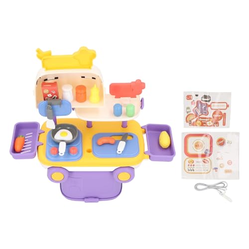 Interactive Kitchen Toy Set Cookware Accessories Colorful Playset for Toddlers Imaginative Play