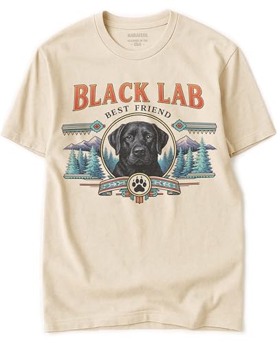 Dog Breed Tshirt for Men & Women - Wilderness Artwork - 100% Natural, Raw, Undyed, Heavyweight Cotton