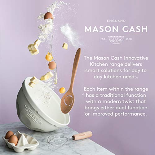 Mason Cash Innovative Kitchen Roller Shaker, Ceramic, Off-White, 30 x 8 x 8 cm
