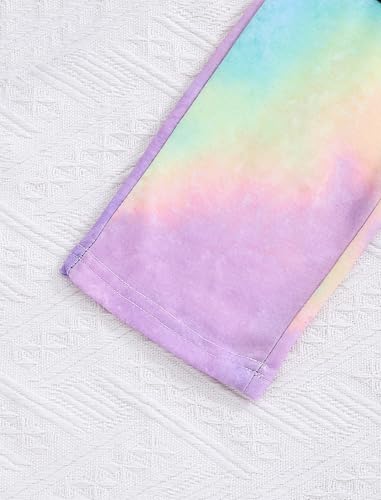 Image of Girls Clothes Cool Girl Print Tie Dye Hoodie Pullover Sweatshirts Leggings Teen Girl Clothes 6-14 Years