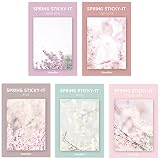 モノライク スプリング ステッキイット Spring Sticky-it - 5セット粘着メモ用紙 50シートお互い違うデザイン5種セットミニサイズ可愛いメモ帳デザイン·メモ