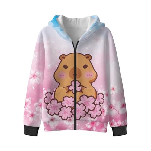 YEXIATODO Girls Long Sleeve Hooded Sweatshirt Zipper Crop Top Hoodies Pullover Sweatshirts for Girl with Pockets2