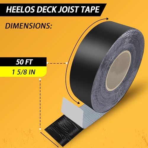 Joist Tape for Decking 2''×50' 10Pack and 1-5/8''×50' 5Pack
