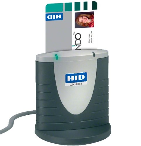 HID Identity OMNIKEY 3121 - Lector de Tarjetas de Memoria (USB 2.0, 80 x 28 x 67 mm, 141g, Negro, Plata, CE, WEEE, FCC, UL, VCCI, Mic, 0-55 °C)