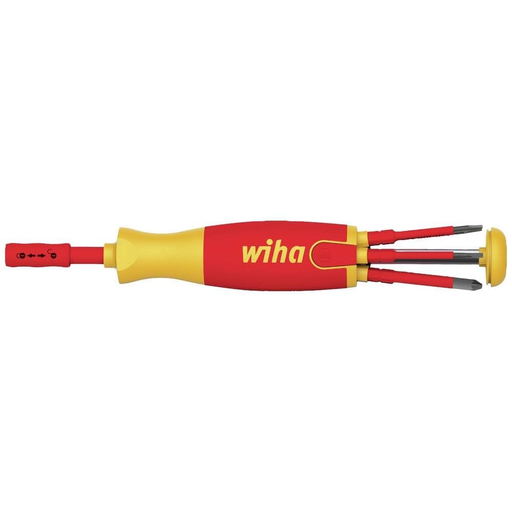 Wiha 38613, Schlitz/PH/SL+PZ (Klemmschrauben) im Blister, Red Yellow
