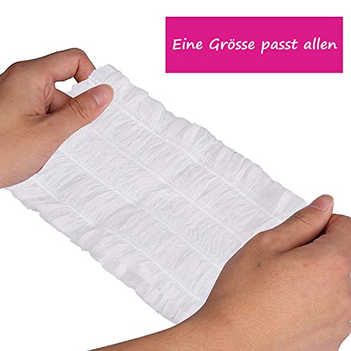 LATRAT 100 Pieces Non-Woven Hair Bands Disposable Elastic Hair Care Hair Accessories for Spa Salon Makeup - Image 4