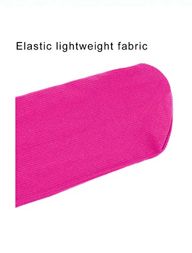 Image of uxcell Women Elastic Selvedge Cuffs Sheer Nylon Crew Socks 2 Pairs