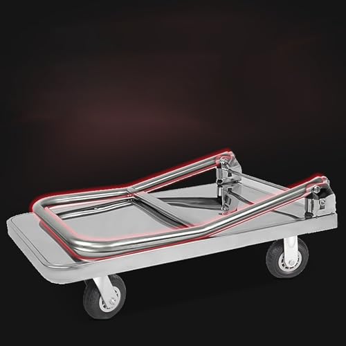 Carretilla plegable 4 ruedas para carga 69x47.5 cm miniatura 6