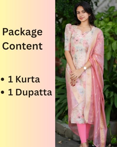 Sun Fashion And Lifestle presents chanderi floral printed straight puff sleeve kurta.silk jacuard butti printed dupatta