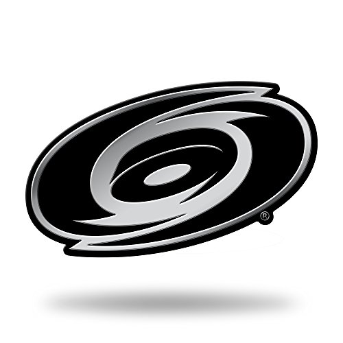 Rico Industries NHL Carolina Hurricanes Chrome Finished Auto Emblem 3D Sticker