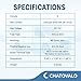 12V Fuse Block, Chatovalo 6 Circuit Fuse Box, with LED Warning Indicator, for Automotive Marine RV