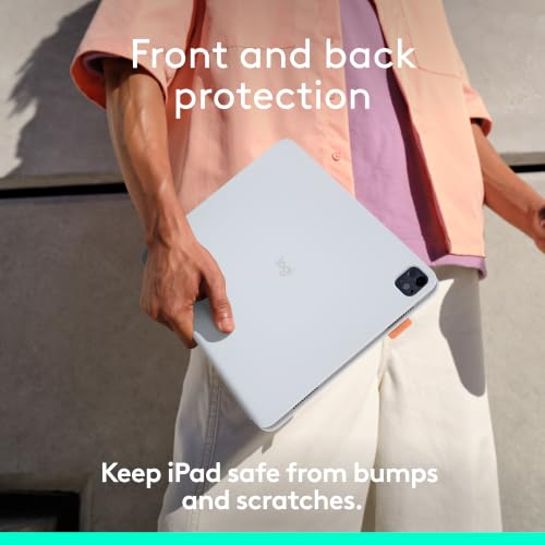 Image of Logitech Flip Folio Keyboard Case 13-inch iPad Pro and Air, Off-White