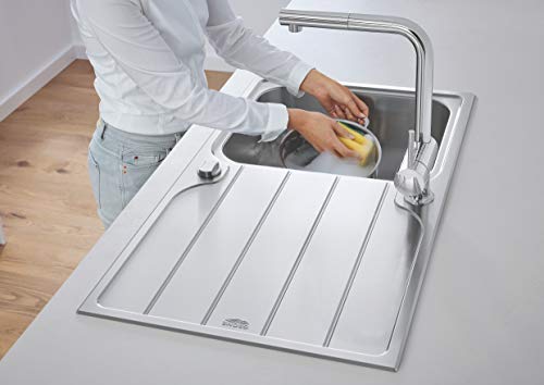 Grohe-Minta-Monomando-de-fregadero-12-cano-en-L-cromo-Ref-32168000