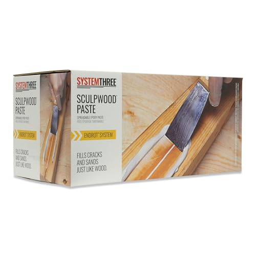 Image of System Three SculpWood Paste Epoxy Wood Filler, 2 Gallon, Brown