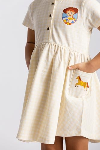 Image of monica + andy Short Sleeve Let's Dance Dress, Organic Cotton Playwear Clothes for Girls, Kids, Toddler & Infant Sizes