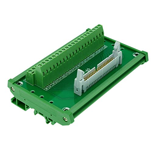Davitu IDC40 IDE calbe, IDC40 to terminal block breakout board idc 40 connector PLC relay adapter IDC40 breakout board IDC40 data cable - (Color: IDC40 with 5M Cable)