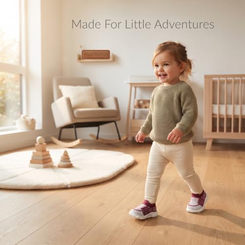 Image of Infant Shoes for Baby Boys & Girls | Musical Sound Walking Shoes | First Walker Shoes for Toddlers | Lightweight Breathable Knit Sneakers | Soft Sole Comfortable Slip On Shoes for Newborns, Babies & Kids