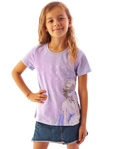 Disney Frozen 2 Mädchen T-Shirt | ELSA Lilac Top | Merchandise für Kinder 2-3 Jahre