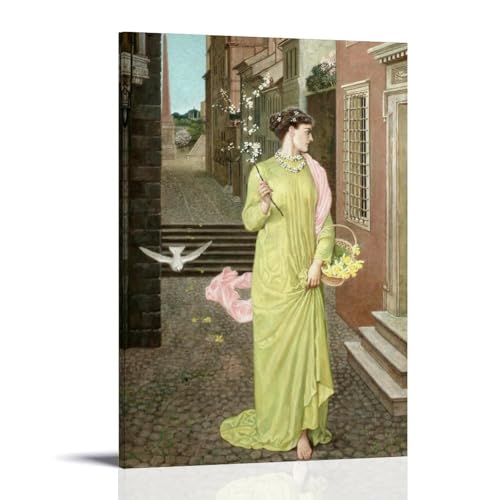 Tableau Walter Crane Un Messager Du Printemps idée cadeau originale anniversaire et crémaillère