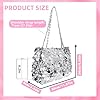 AfitLulu Sequin Tote Bags for Women, Sparkling Ladies Handbags with Zipper and Leather Handle, Trendy Ladies Tote Bags Large Underarm Bag Womens Handbag for Parties Dates Banquets (Black) #3