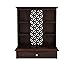 Temple Wooden 20 x 10 x 25 INCH Puja Mandir Pooja Stand for HOM and Office Wall Mandir for HOM Temple for HOM and Office (Walnut)