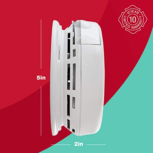Image of FIRST ALERT Battery Powered BRK SC7010BV Hardwired Talking Photoelectric Smoke and Carbon Monoxide (CO) Detector , White