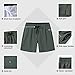 SILKWORLD Mens Swim Trunks Quick Dry Beach Shorts with Zipper Pockets,MQ18_Zip_Army Green,X-Large